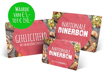 Mislukking Wafel Gluren Dinerbon bestellen | Nationale Dinerbon